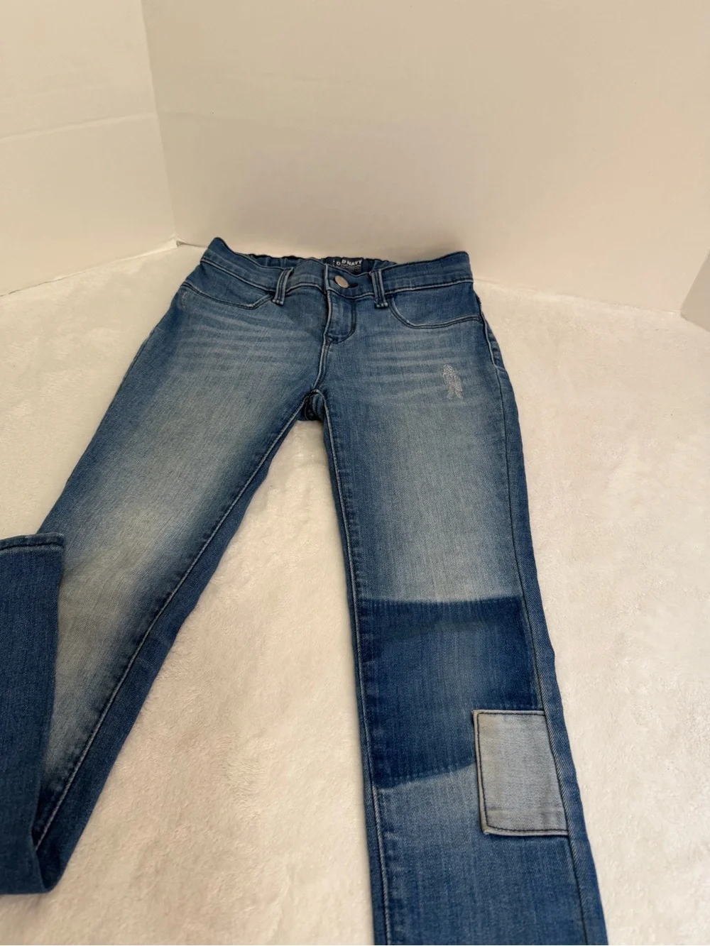 Old Navy Girl’s Blue Patch Slim Jeans Size 10 Regular
